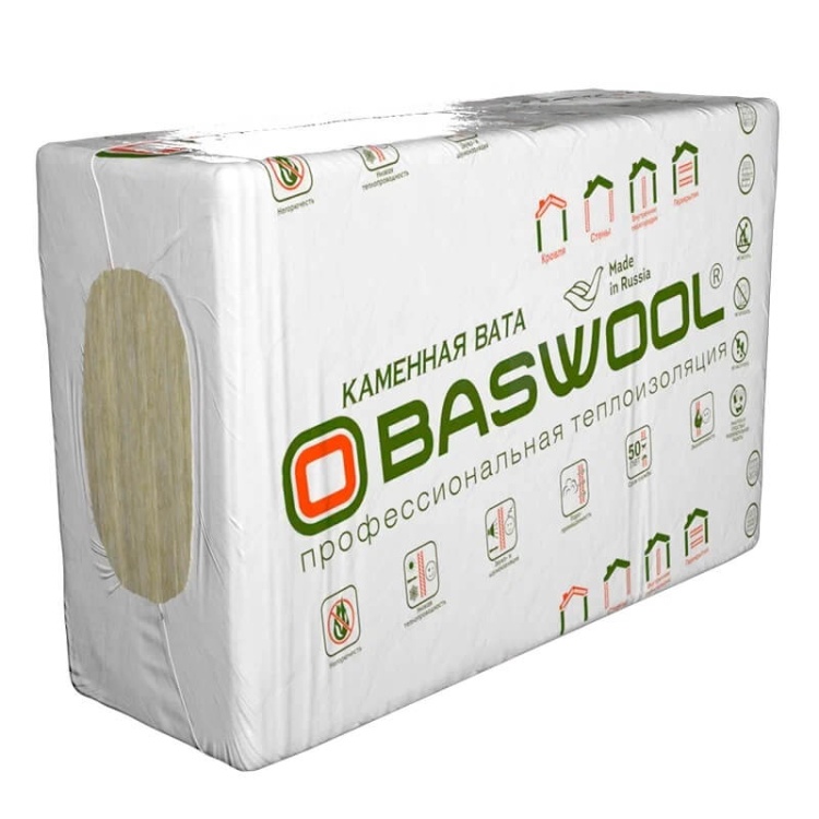 Утеплитель BASWOOL Руф В-170 1200х600х50 мм, 4 шт. уп